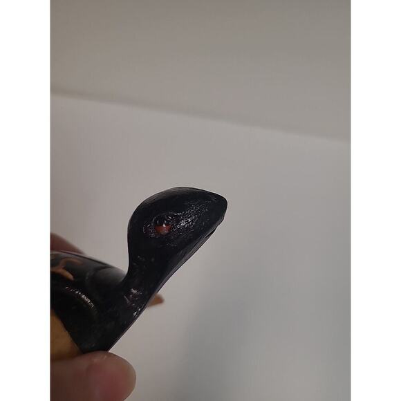 Jamaica Turtle Tortoise Wood Carving Handmade Green Black Brown Souvenir - Picture 4 of 7